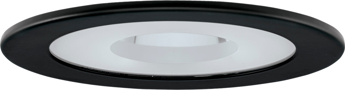Elco Lighting 4" Shower Trim, Clear Reflector, Frosted Glass Pinhole, Bronze, EL1415BZ