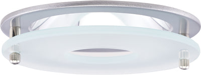 Elco Lighting 4" Chrome Reflector, Suspended Frosted Glass, EL926B