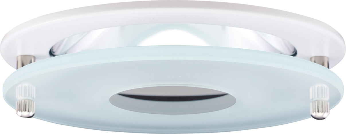 Elco Lighting 4" Chrome Reflector with Suspended Frosted Glass Trim, MR16, EL1426N