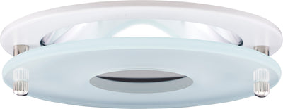 Elco Lighting 4" White Reflector with Suspended Frosted Glass Trim, MR16, EL1426W