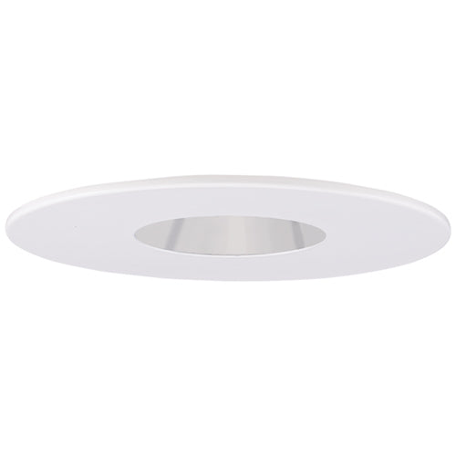 Elco Lighting 4" Adjustable Pinhole with Reflector Trim, 25° Tilt, Black, EL1429B
