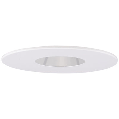 Elco Lighting 4" Adjustable Pinhole with Reflector Trim, 25° Tilt, Black, EL1429B