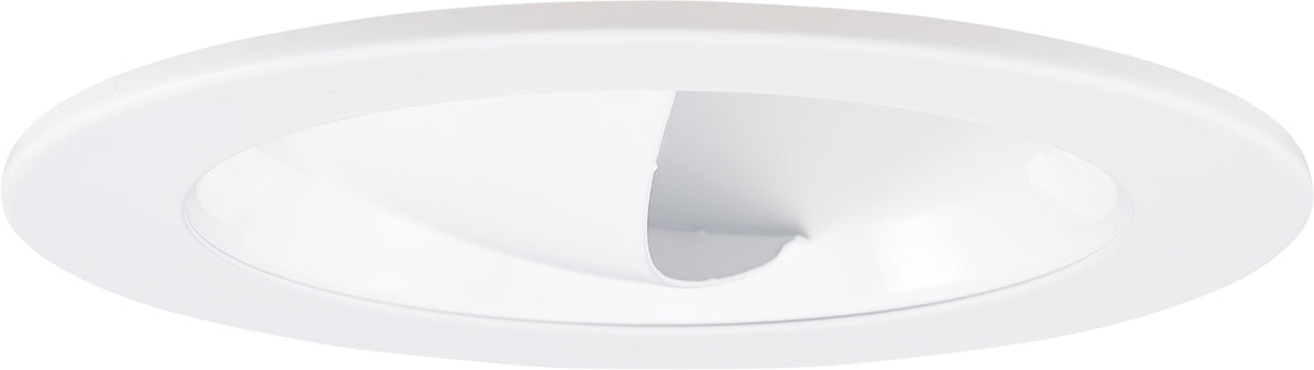 Elco Lighting 4" Adjustable Reflector Wall Wash Trim, 45° Tilt, White, EL1445W
