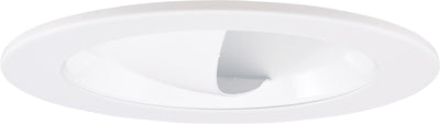 Elco Lighting 4" Adjustable Reflector Wall Wash Trim, 45° Tilt, White, EL1445W