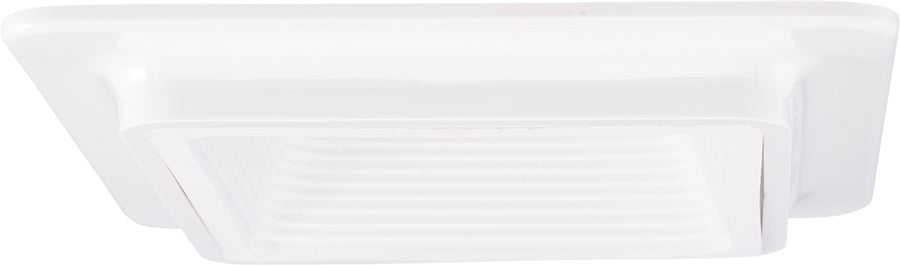 Elco Lighting 4" Square Baffle Trim, 40/50W MAX A19/R16/PAR20/R20, White, EL991W