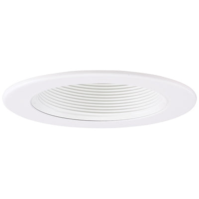Elco Lighting 4 In. Adjustable Phenolic Deep Step Baffle Trim, Black, EL1494B