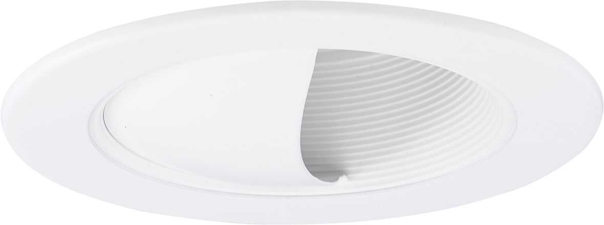 Elco Lighting 4 In. Adjustable Wall Wash with Baffle Trim, White, EL1495W