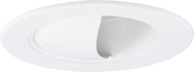 Elco Lighting 4 In. Adjustable Wall Wash with Baffle Trim, White, EL1495W