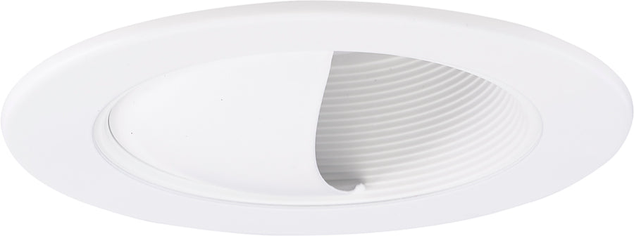 Elco Lighting 4 In. Adjustable Wall Wash with Baffle Trim, White, EL1495W