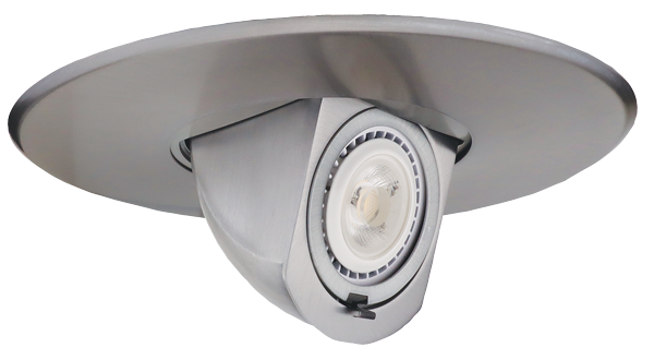 Elco Lighting Adjustable Pull Down Trim, 6 In., 0–90° Tilt, 356° Rotation, 50VA, ETRK50