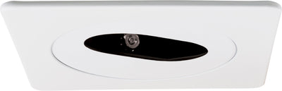 Elco Lighting 4" Square Adjustable Slot Rotatable Aperture Trim, MR16, White, EL2420W