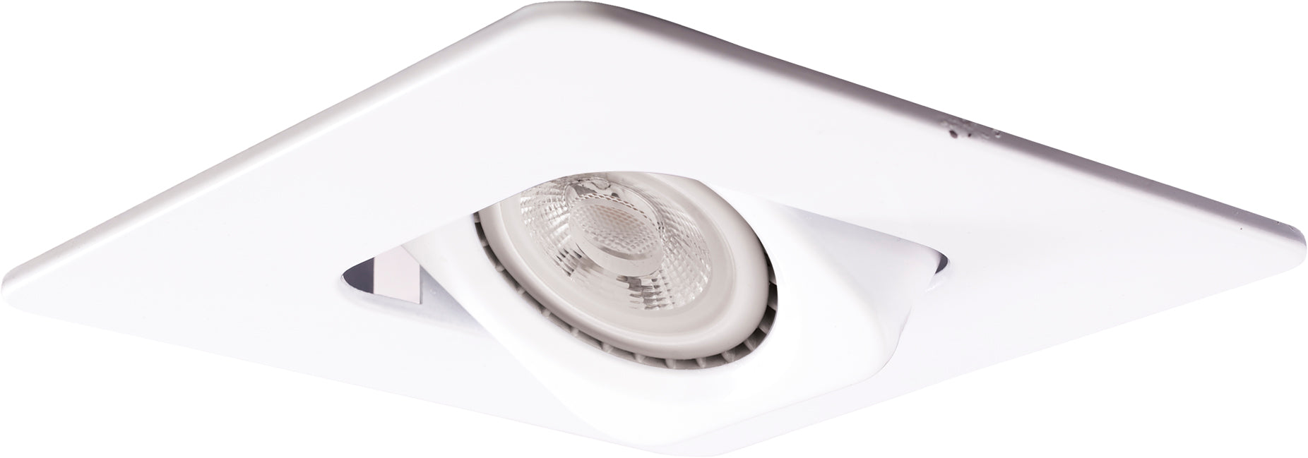 Elco Lighting 4" Square Adjustable Gimbal Trim, MR16, EL2443W