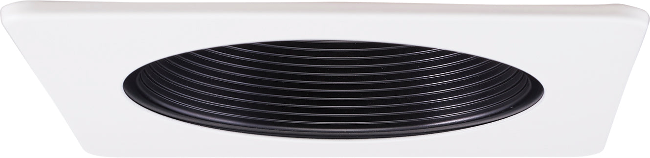 Elco Lighting 4" Square Phenolic Baffle Trim, GU10/GU5.3/PSA37, EL49LDRICA