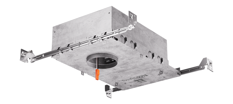 Elco Lighting 2" Shallow MAX Adjustability IC Airtight New Construction Housing, Triac/ELV, EL250ICA