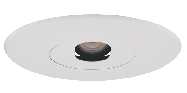 Elco Lighting 6" Adjustable Slot Aperture Trim, 12V 75W MAX MR16, Black, EL2550B