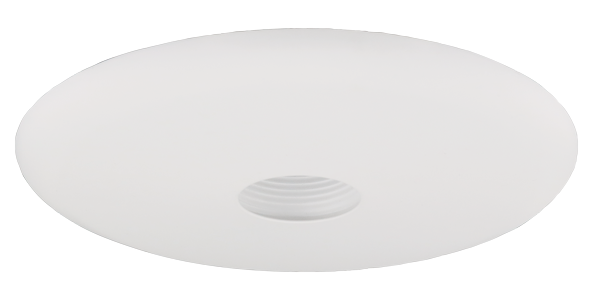 Elco Lighting 6" Baffle with Pinhole Trim, 12V 75W MAX MR16, White, EL2579W