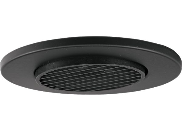 Elco Lighting 3" Die-Cast Louvered Bottom Trim, Black, EL2633B