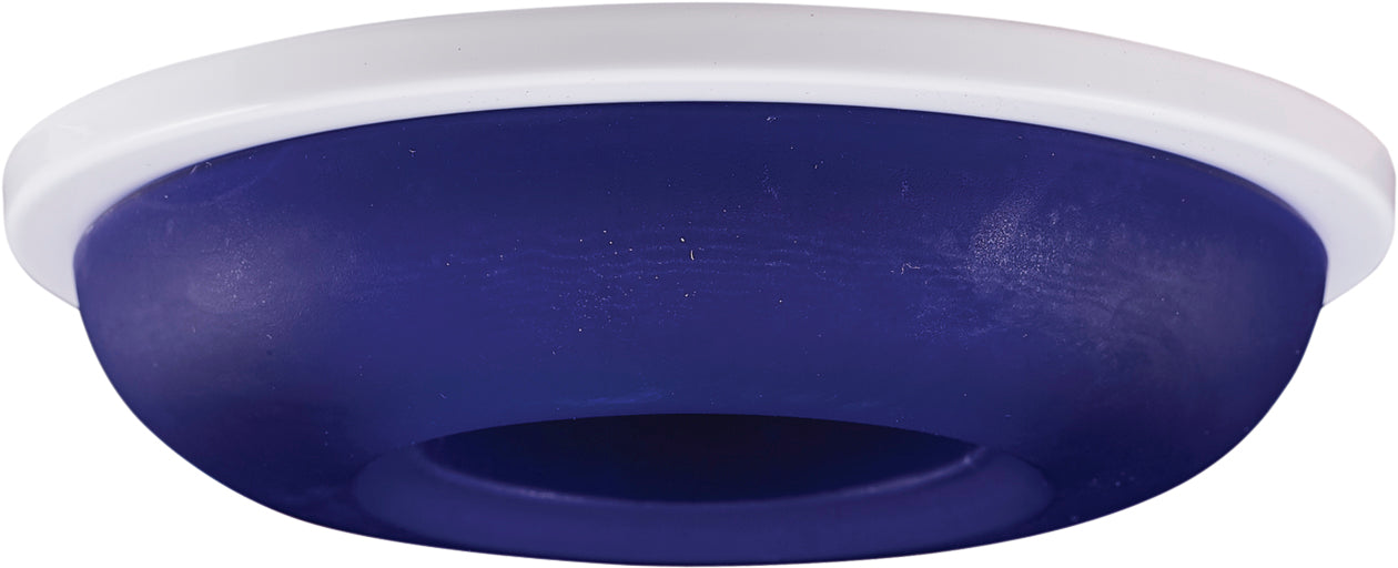 Elco Lighting 3" Die-Cast Round Frosted Glass Trim, White, EL2652BL