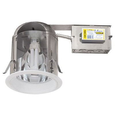 Elco Lighting 6" Compact Fluorescent Vertical Remodel Downlight, 120/277V, EL27RHE26