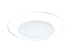 Elco Lighting 6 In. Wide Flange Baffle Trim, White, EL304W
