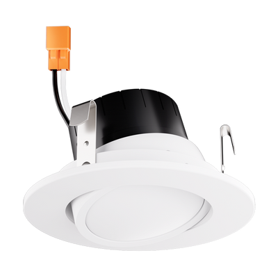 Elco Lighting 3" Round LED Adjustable Gimbal Insert, 9W, CRI93+, CCT Selectable, TRIAC Dimming, White, EL313CT5W