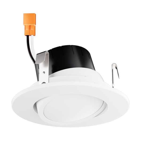 Elco Lighting 3" Round LED Adjustable Gimbal Insert, 9W, CRI93+, CCT Selectable, TRIAC Dimming, White, EL313CT5W