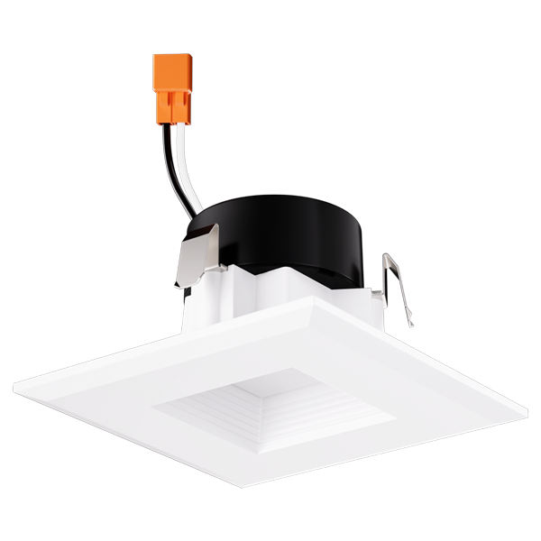 Elco Lighting 3" Square LED Baffle Insert, 9W, 2700K, CRI93+, TRIAC Dimming, White, EL33127W
