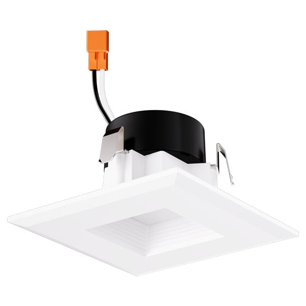 Elco Lighting 3" Square LED Baffle Insert, 9W, CRI93+, CCT Selectable, TRIAC Dimming, White, EL331CT5W