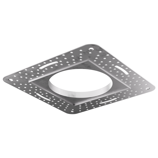 Elco Lighting 3" Square Flush Mount Trim Adaptor, EL3FMS