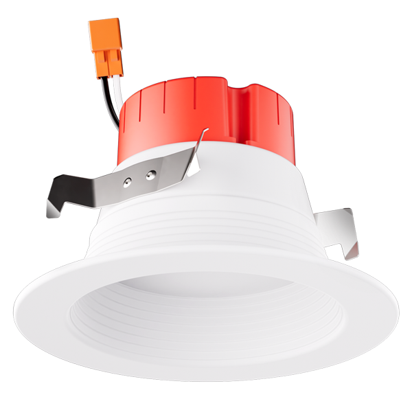 Elco Lighting 4" Round LED Baffle Insert, 10W, 3500K, CRI93, Triac/ELV, White, EL41035W