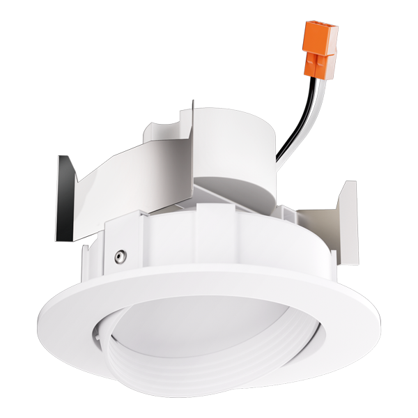 Elco Lighting 4" LED Baffle Adjustable Gimbal Insert, 12W, CCT Selectable, CRI93, Triac/ELV, Bronze, EL414CT5BZ
