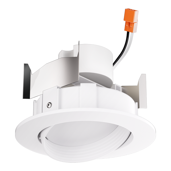 Elco Lighting 4" LED Baffle Adjustable Gimbal Insert, 12W, CCT Selectable, CRI93+, EL41430DXB