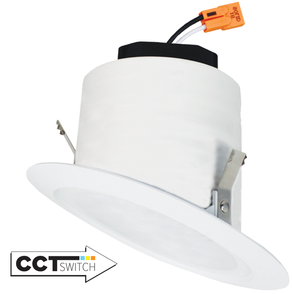 Elco Lighting 4" Sloped Ceiling Reflector Insert, 12W, CCT Selectable, TRIAC/ELV, Blue, EL425CT5B