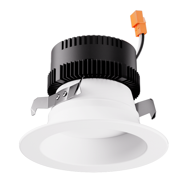 Elco Lighting EL427CT5 4" Round Reflector Insert, 12.5–18W, CRI90+, CCT Selectable, 3-Lumen Switch, TRIAC Dimmable, Haze/White, EL427CT5HW