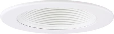 Elco Lighting 4" Baffle Trim, Field-Changeable 3-Optic Lens, White, EL4493W