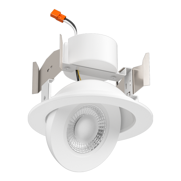 Elco Lighting 4" LED Floating Adjustable Eyeball Insert, 9W, CCT Selectable, CRI90, Triac/ELV, Damp Location, EL456CT5B
