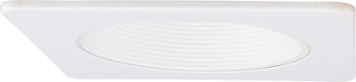 Elco Lighting 4" Square Baffle Trim with 3-Optic Lens, White, EL4593W