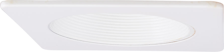 Elco Lighting 4" Square Baffle Trim with 3-Optic Lens, White, EL4593W