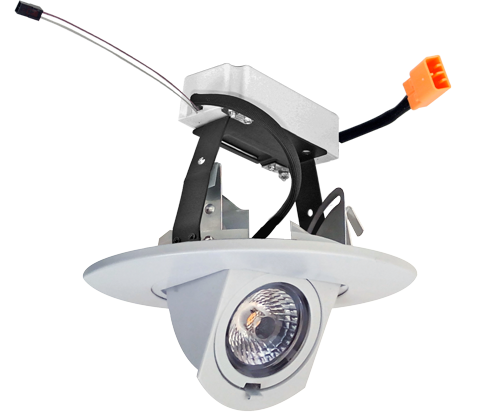 Elco Lighting 4" Adjustable 0-10V LED Insert, 12.6W, 2700K, CRI93, White, EL49727DXW