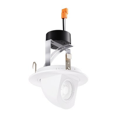 Elco Lighting 4" Round LED Pull-Down Insert G2, 11W, 2700K, CRI90, Triac/ELV, Black, EL49727B2