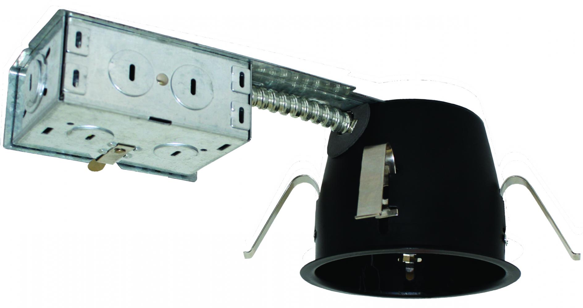 Elco Lighting 4" Shallow Remodel IC Airtight Housing, GU10, 120V, EL49LDRICAS