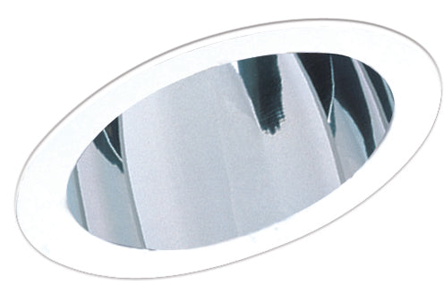 Elco Lighting 6" Sloped Baffle Trim with PAR38 Gimbal Ring, 150W Max, White, EL614W