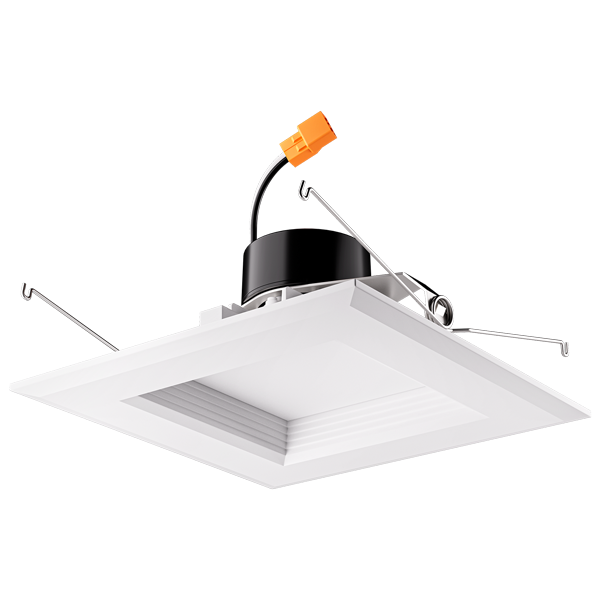 Elco Lighting 6" Square LED Baffle Insert, 16W, CCT Selectable, CRI93, TRIAC Dimmable, EL66130W