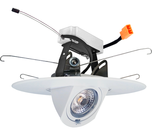 Elco Lighting 6" 0-10V Adjustable LED Insert, 12.6W, 2700K, CRI93, 0-10V, Black, EL69727DXB