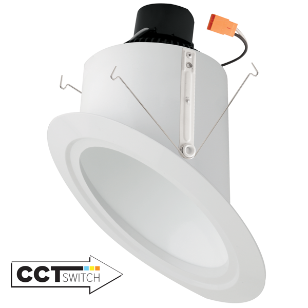 Elco Lighting 6" Super Sloped Ceiling LED Reflector Insert, CCT Selectable, TRIAC/ELV Dimming, Brushed Bronze, EL761CT5BB