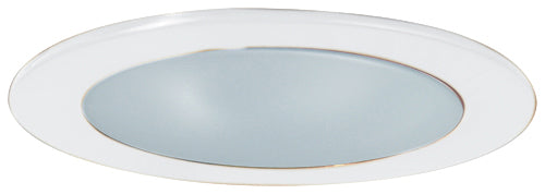 Elco Lighting 4" Shower Reflector Trim, Frosted Lens, 50W MAX PAR20, White, EL9112W