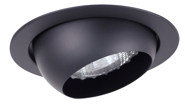Elco Lighting 4" Eyeball Trim, Black, EL998B
