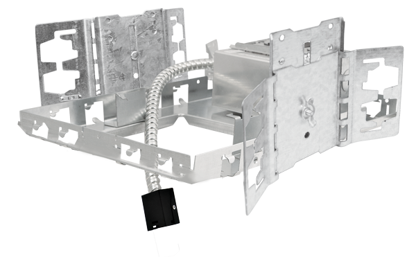 Elco Lighting Birch 4" Square New Construction Architectural Frame, ELB44SQEH
