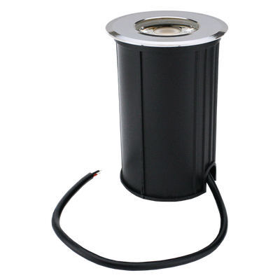 Elco Lighting In-Ground LED Light, 3W, 3000K, 12V, Triac/ELV Dimming, Black Trim, ELIG330250B
