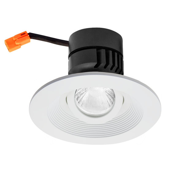 Elco Lighting Koto Module with Unique 4" Round Baffle Trim, 10–12.5W, CCT Selectable, CRI95, Triac, Bronze, ELK4713BZ